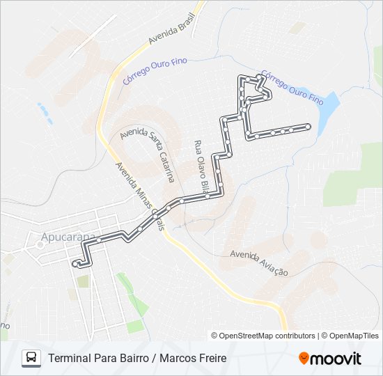 Mapa de 140 MARCOS FREIRE de autobús