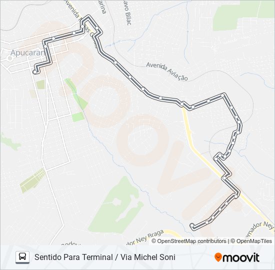 Mapa de 125 ADRIANO CORREIA de autobús