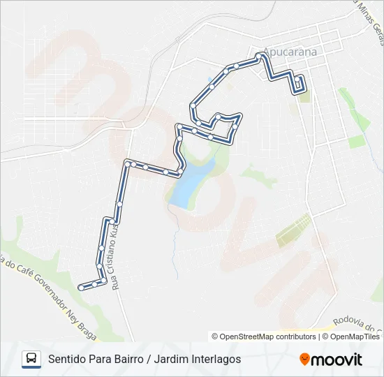 230 JARDIM INTERLAGOS Bus Line Map