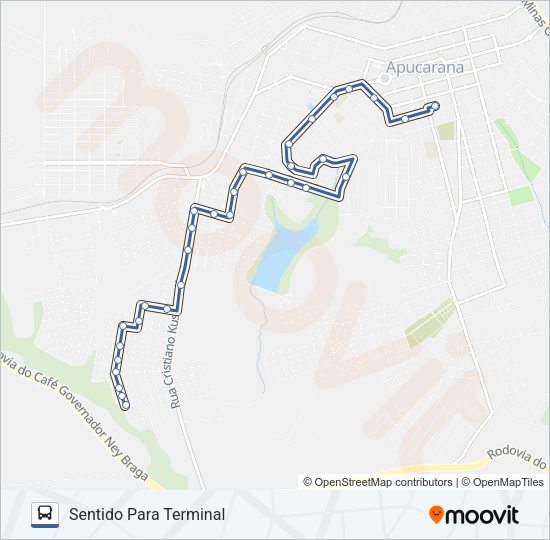 Mapa da linha 230 JARDIM INTERLAGOS de ônibus