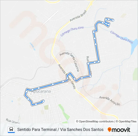 110 SANCHES DOS SANTOS Bus Line Map