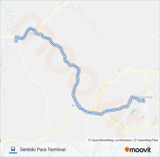 500 CAIXA DE SÃO PEDRO Bus Line Map