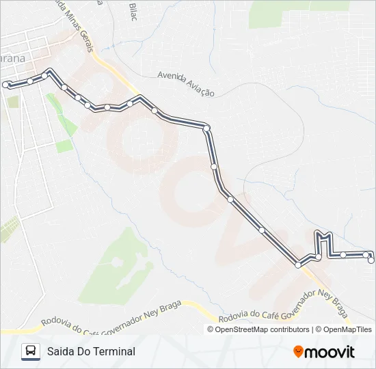 165 RESIDENCIAL FARIZ GEBRIM Bus Line Map