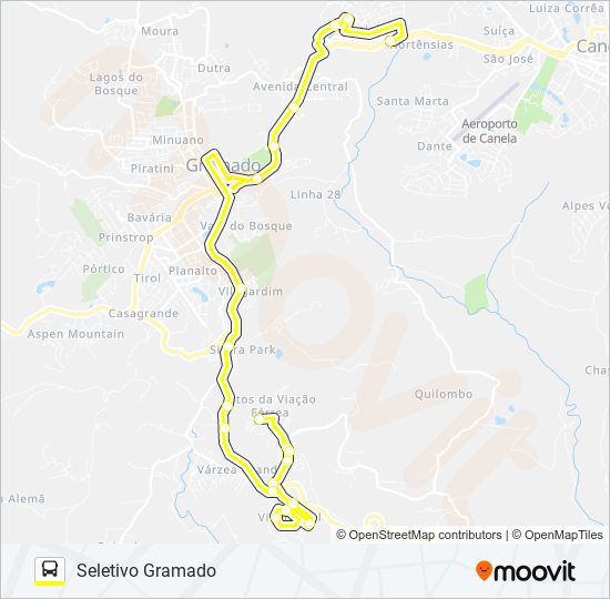 MICRO SELETIVO GRAMADO bus Line Map
