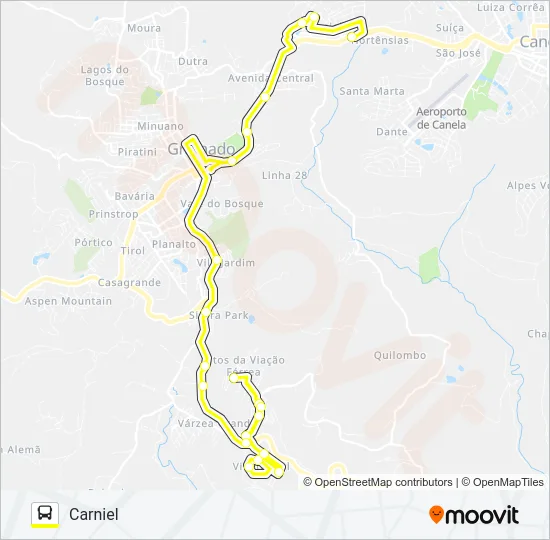 MICRO SELETIVO GRAMADO Bus Line Map