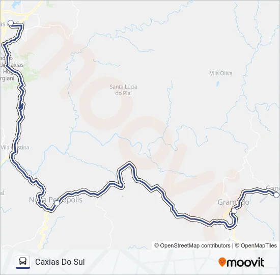 60 CAXIAS DO SUL / CANELA Bus Line Map