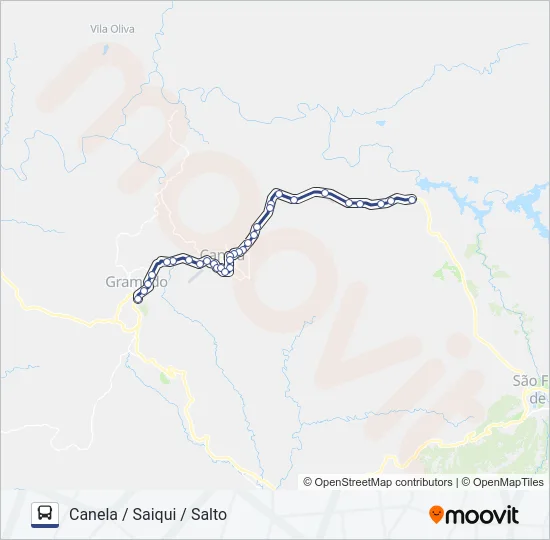 6152 CIRCULAR GRAMADO / SAIQUI Bus Line Map