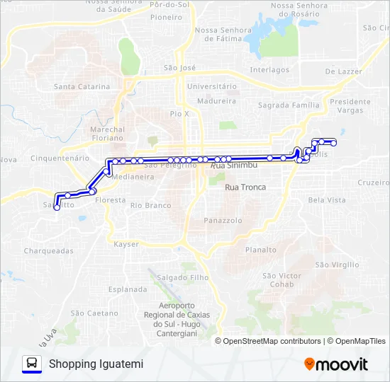 UCS / SHOPPING Bus Line Map