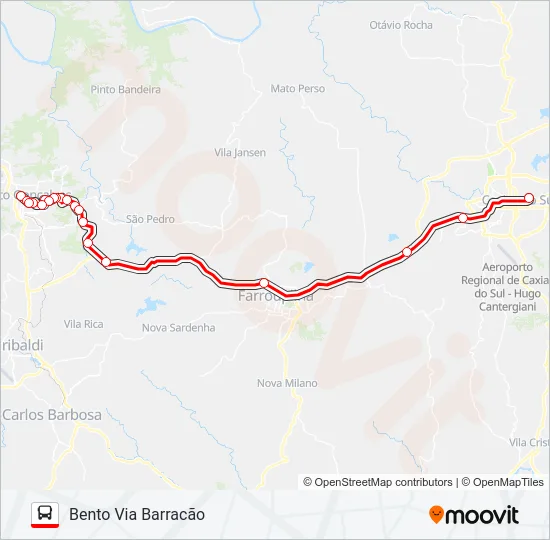 C120 BENTO GONÇALVES / CAXIAS Bus Line Map