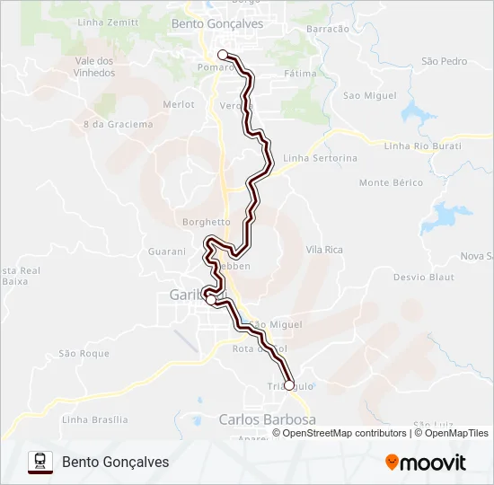 TREM Train Line Map