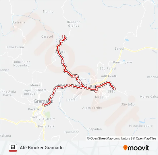 BUSTOUR CANELA E GRAMADO Bus Line Map