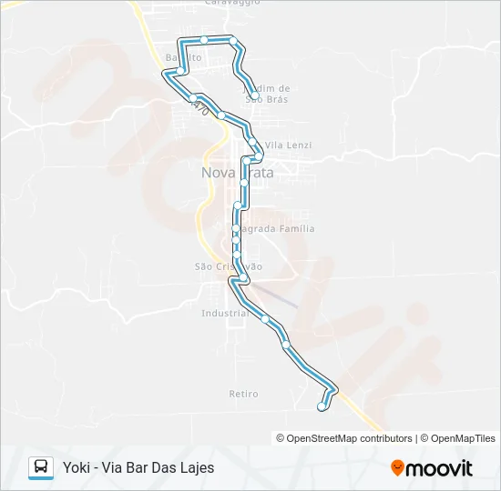 NS409 CLIVATTI - YOKI Bus Line Map