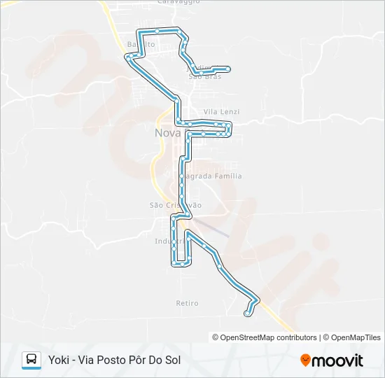 NS409 CLIVATTI - YOKI Bus Line Map