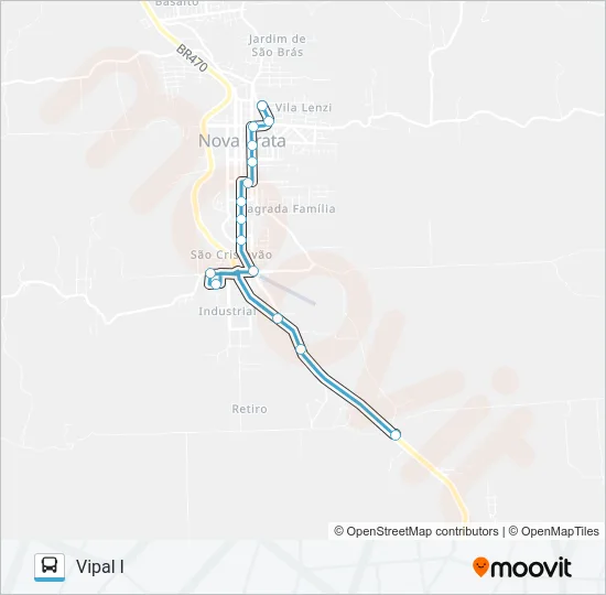 SN903 RETIRO - VIPAL I Bus Line Map