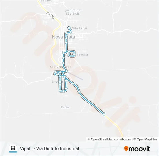 SN903 RETIRO - VIPAL I Bus Line Map