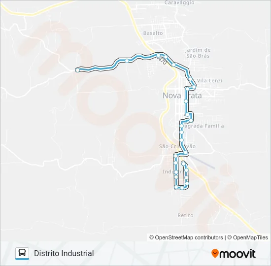 OS108 GRAMADO - DISTRITO INDUSTRIAL Bus Line Map