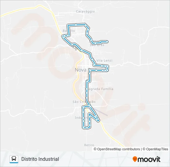 NS418 CLIVATTI - DISTRITO INDUSTRIAL Bus Line Map