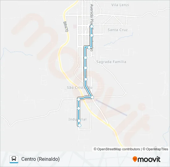 SN805 DISTRITO INDUSTRIAL - REINALDO Bus Line Map