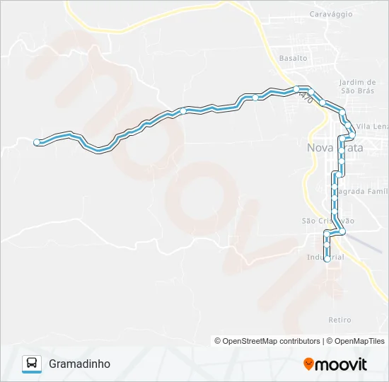 SO801 DISTRITO INDUSTRIAL - GRAMADINHO Bus Line Map