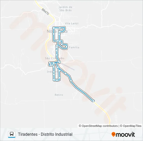 CS908 RETIRO - CENTRO - DISTRITO INDUSTRIAL Bus Line Map