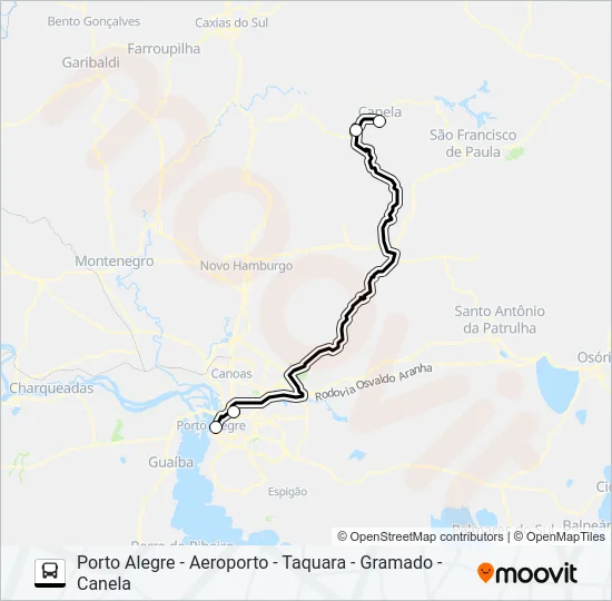 692 AIRPORT BUS Bus Line Map