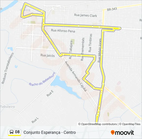 08 Bus Line Map