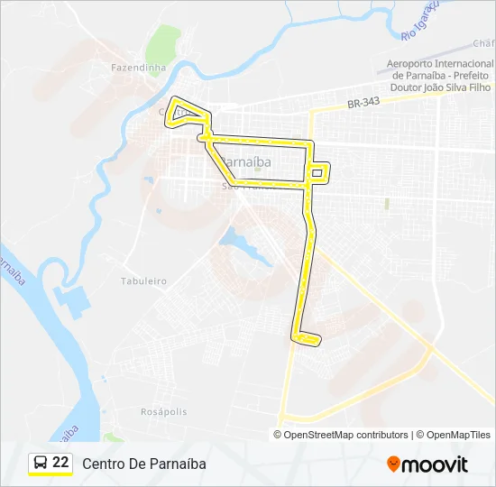 22 Bus Line Map
