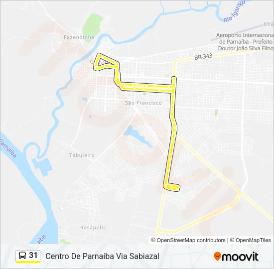31 Bus Line Map