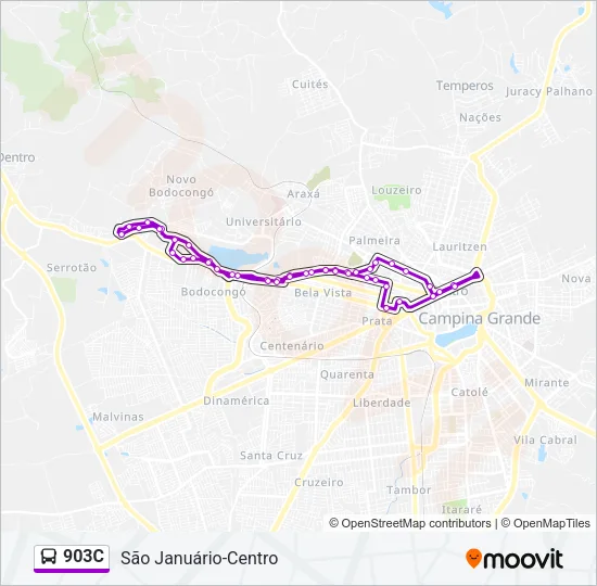 903C Bus Line Map