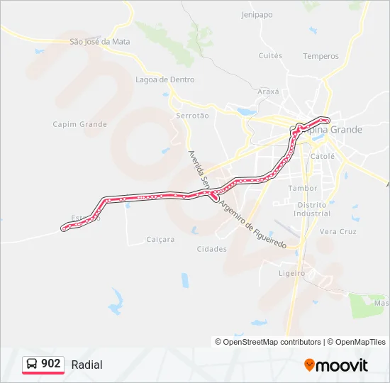 902 Bus Line Map