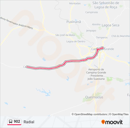 902 bus Line Map