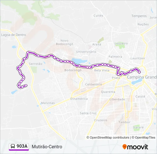 903A Bus Line Map