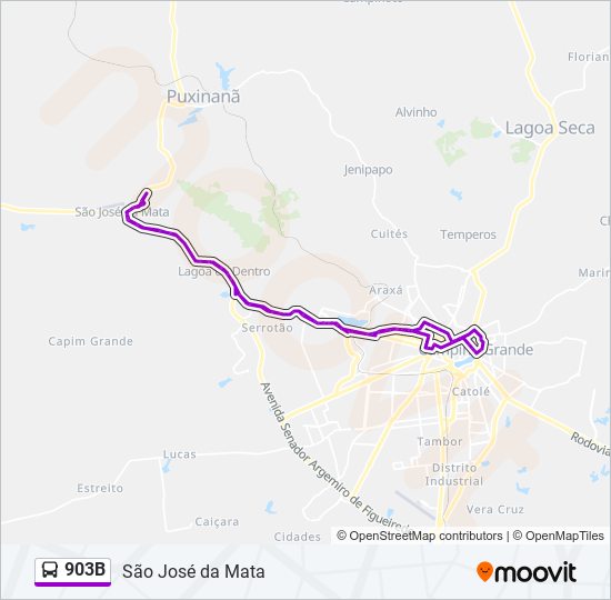 903B bus Line Map