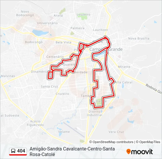 404 Bus Line Map