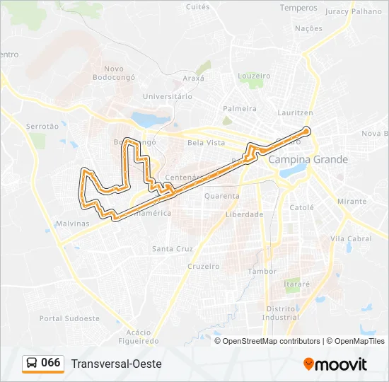 066 Bus Line Map
