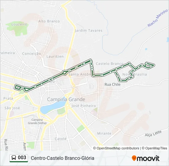 003 Bus Line Map