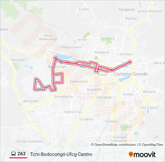 263 Bus Line Map