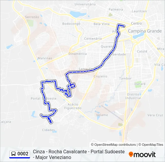 0002 Bus Line Map