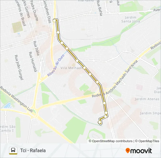 RAFAELA / OITIS / TCI Bus Line Map