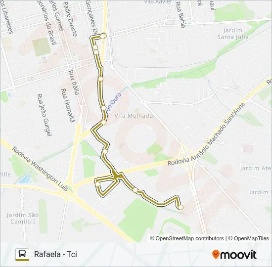 RAFAELA / OITIS / TCI Bus Line Map