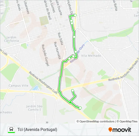 ATACADÃO / TCI Bus Line Map