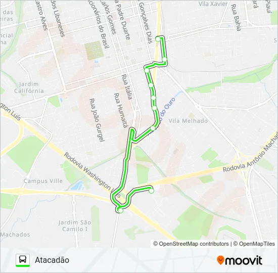 ATACADÃO / TCI Bus Line Map