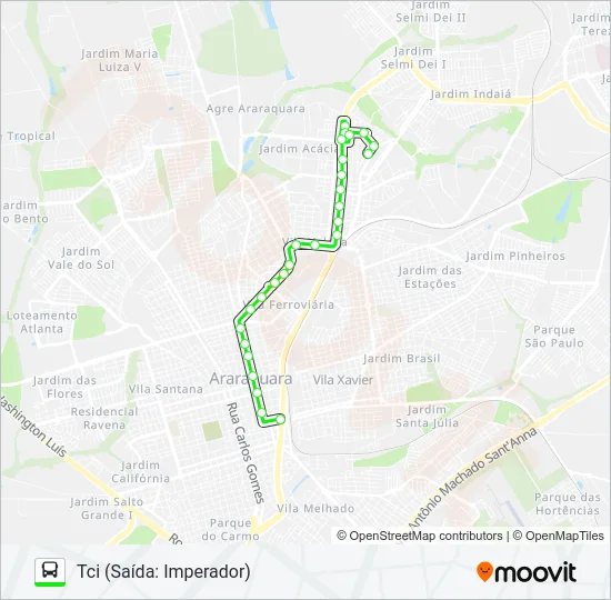 IMPERADOR / TCI Bus Line Map