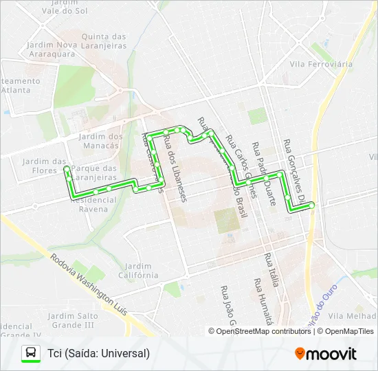 UNIVERSAL / CECAP Bus Line Map
