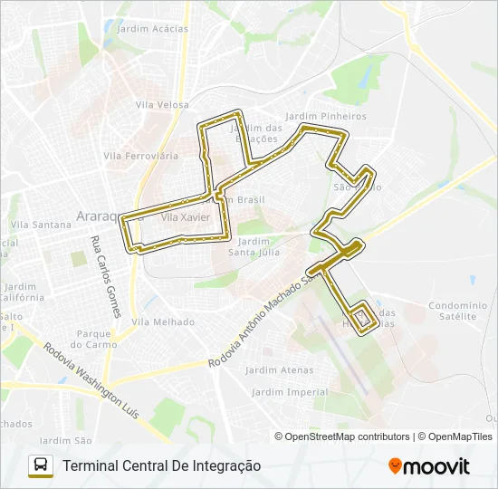 CORUJÃO LESTE Bus Line Map
