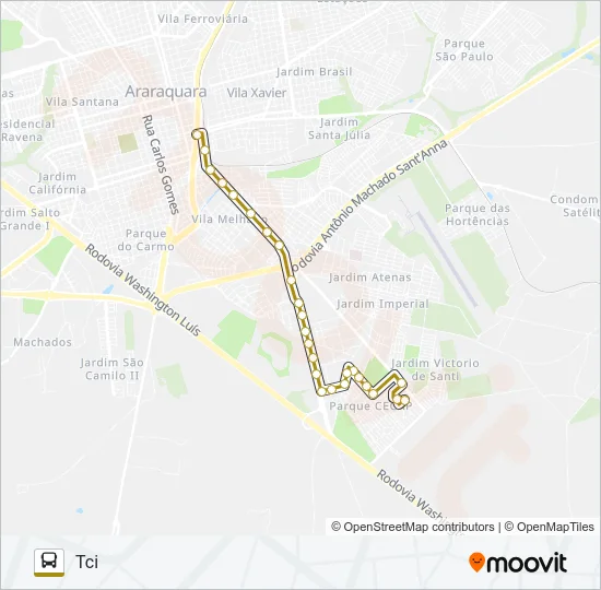 AMÉRICA / IGUATEMI Bus Line Map