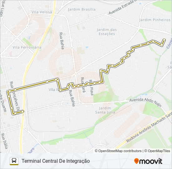 Mapa da linha AMÉRICA / IGUATEMI de ônibus