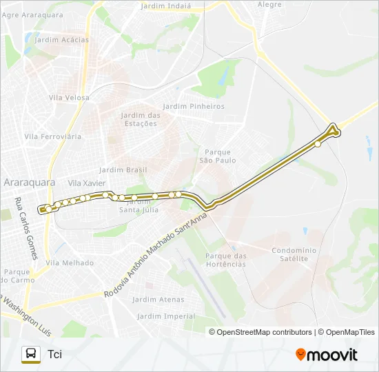 FUNDAÇÃO CASA / CR Bus Line Map
