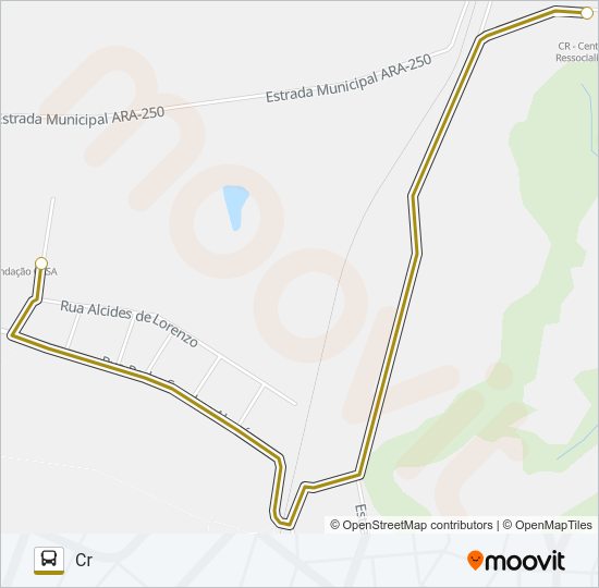 Mapa de FUNDAÇÃO CASA / CR de autobús