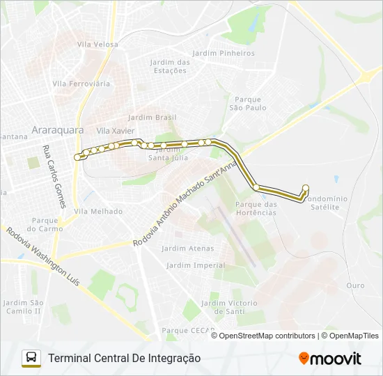 FUNDAÇÃO CASA / CR Bus Line Map